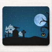 Halloween Ghosts op Graveyard Muismat (Voorkant)