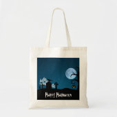 Halloween Ghosts op Graveyard Tote Bag (Voorkant)