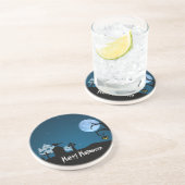 Halloween Ghosts op Graveyard Zandsteen Onderzetter (Zijkant)