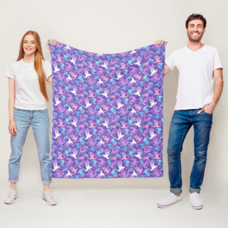 Halloween Ghosts Paarse Fleece Blanket Deken