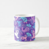 Halloween Ghosts Paarse Mok Cup (Voorkant rechts)