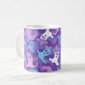 Halloween Ghosts Paarse Mok Cup (Voorkant links)