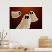 Halloween Ghosts Poster (Keuken)