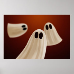 Halloween Ghosts Poster