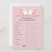 Halloween Ghosts Raad de prijs Baby shower spel Kaart (Voorkant)