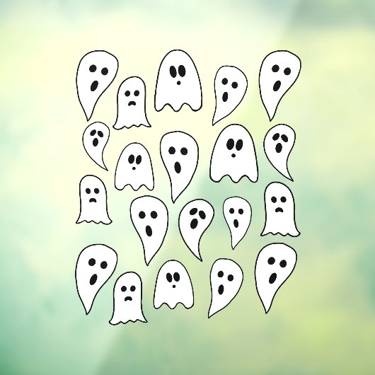 Halloween Ghosts Raamsticker (Vel 3)