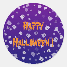 Halloween Ghosts Ronde Sticker