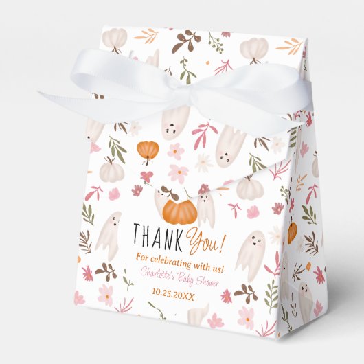 Halloween Ghosts Schattige baby shower bedankt Bedankdoosjes (Voorkant Zijde)