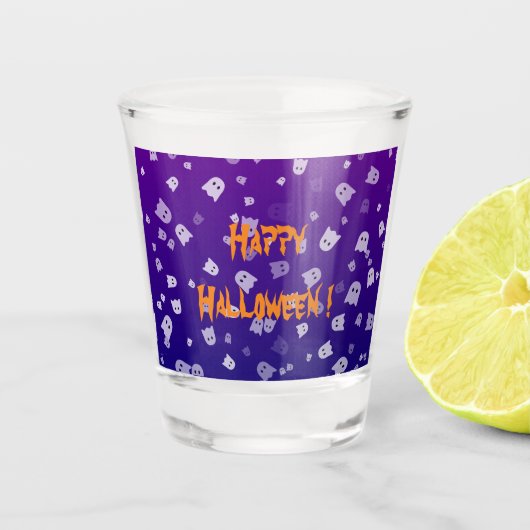Halloween Ghosts Shot Glas (Voorkant)