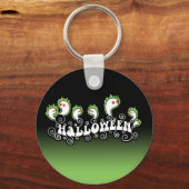Halloween Ghosts Sleutelhanger (Voorkant)