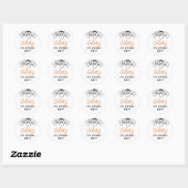 Halloween Ghosts Spooktacular Birthday Party Favor Ronde Sticker (Vel)