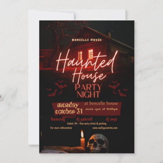 Halloween Ghosts Spooktacular Birthday Party Kaart (Voorkant)