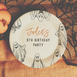 Halloween Ghosts Spooktacular Boy Verjaardagsfeest Papieren Bordje