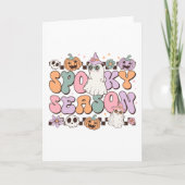 Halloween Ghosts Spooky Seizoen Kaart (Voorkant)