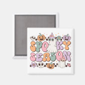 Halloween Ghosts Spooky Seizoen Magneet (Voorkant / Achterkant)