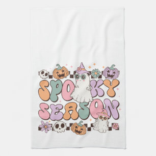 Halloween Ghosts Spooky Seizoen Theedoek