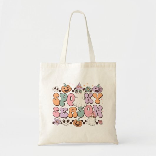 Halloween Ghosts Spooky Seizoen Tote Bag (Voorkant)