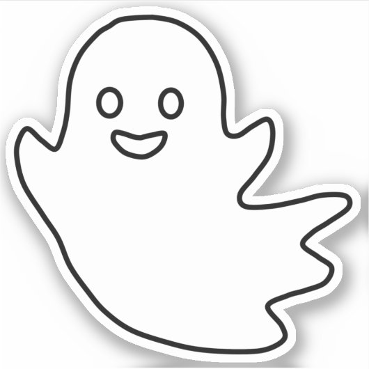 Halloween Ghosts Sticker (Voorkant)