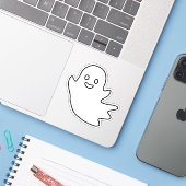 Halloween Ghosts Sticker (Laptop met iPhone)