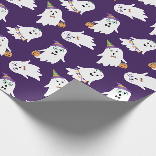 Halloween Ghosts Trick or treat Cadeaupapier (Hoek)