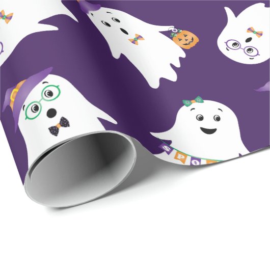 Halloween Ghosts Trick or treat Cadeaupapier (Rol Hoek)