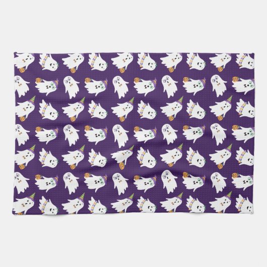 Halloween Ghosts Trick or treat Theedoek (Horizontaal)