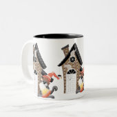 Halloween Ghosts Tweekleurige Koffiemok (Voorkant links)