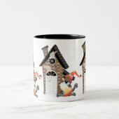 Halloween Ghosts Tweekleurige Koffiemok (Center)