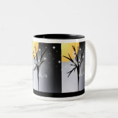 Halloween Ghosts Tweekleurige Koffiemok (Voorkant rechts)