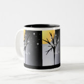 Halloween Ghosts Tweekleurige Koffiemok (Voorkant links)