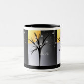 Halloween Ghosts Tweekleurige Koffiemok (Center)