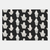 Halloween Ghosts Waterverf Pattern Wrapping Paper (Voorkant 3)