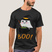 Halloween Ghosts with Magic Cauldron  Magic Potion T-shirt (Voorkant)