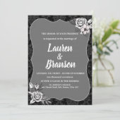 Halloween Ghotic Bridal Shower Invitation Kaart (Staand voorkant)