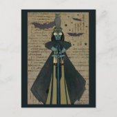 Halloween Ghoul Bats Owl Stars Briefkaart (Voorkant)