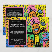 Halloween Ghoul Doodle Extravaganza Kaart (Voorkant / Achterkant)