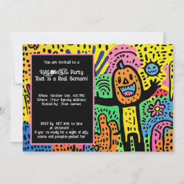 Halloween Ghoul Doodle Extravaganza Kaart