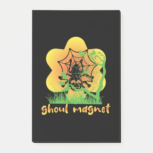 Halloween Ghoul Magnet Birthday Post-it® Notes (Voorkant)