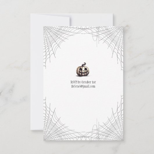 Halloween Ghoulish Gathering Uitnodiging (Achterkant)