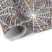 Halloween Ghouls & Goblins in a Spiderweb Cadeaupapier (Rol Hoek)