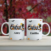 Halloween Ghouls Grafische Naam Mok voor Vrienden