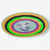 Halloween Ghouls Night Out Papieren Bordje (Gekanteld)