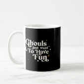 Halloween Ghouls willen gewoon plezier hebben Koffiemok (Links)