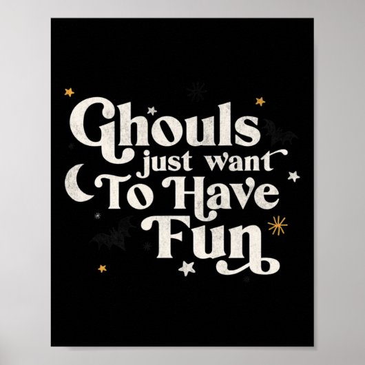 Halloween Ghouls willen gewoon plezier hebben Poster (Voorkant)
