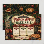 Halloween Gifappel Bakverkoop Kaart (Voorkant / Achterkant)