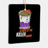 Halloween Gift | Aanval van de ramen Keramisch Ornament (Rechts)