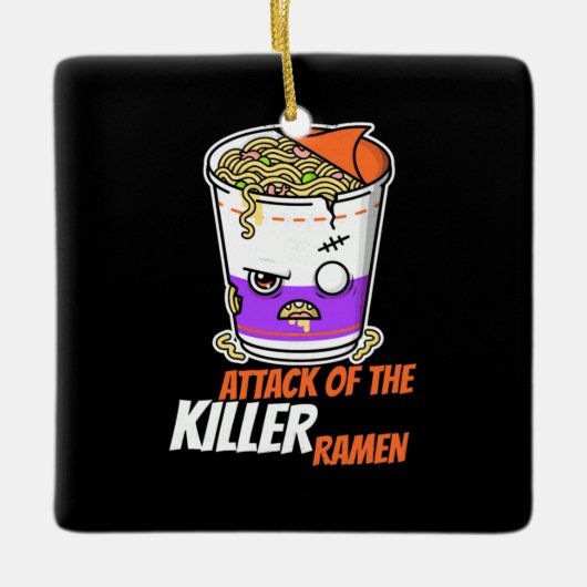 Halloween Gift | Aanval van de ramen Keramisch Ornament (Voorkant)