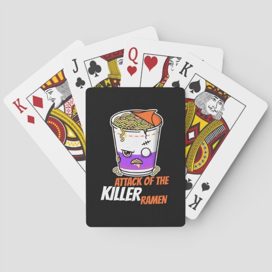 Halloween Gift | Aanval van de ramen Pokerkaarten (Achterkant)