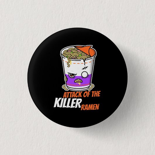 Halloween Gift | Aanval van de ramen Ronde Button 3,2 Cm (Voorkant)