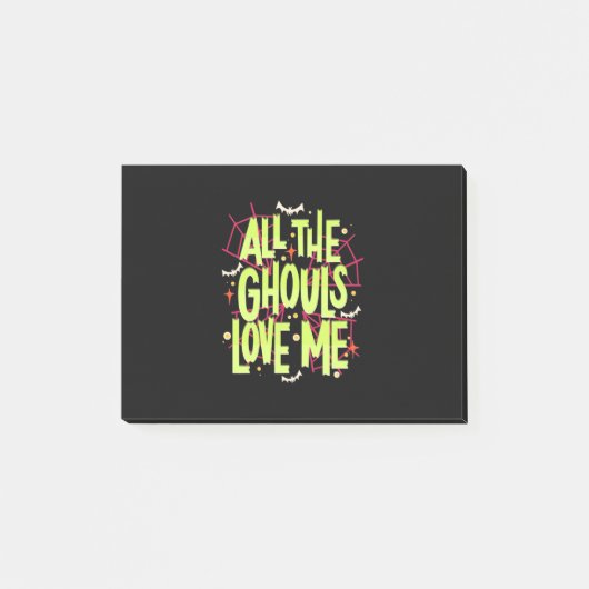 Halloween Gift | Alle geesten houden van mij Post-it® Notes (Voorkant)